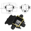 2pcs IP68 waterproof junction box, 3 way outdoor electrical connector,