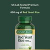 Nature's Bounty Red Yeast Rice Pills and Herbal Health Supplement,