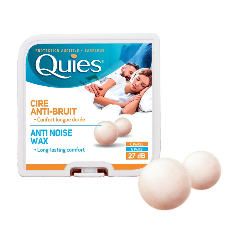 5 x Quies Wax Ear Plugs 8 Pairs Five packs