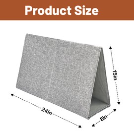 JZHLLA Bed Divider for Co Sleeping Adults Bed Separator for Twins, Queen& King 24 * 15 * 8IN (Large)