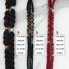 Hair Strings for Braids Elastic Cords Dreadlocks Silver Stretchable Hair