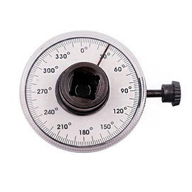 ANCLLO 1/2 inch Adjustable Drive Angle Gauge Torque Wrench Meter Measure Car Garage Tool