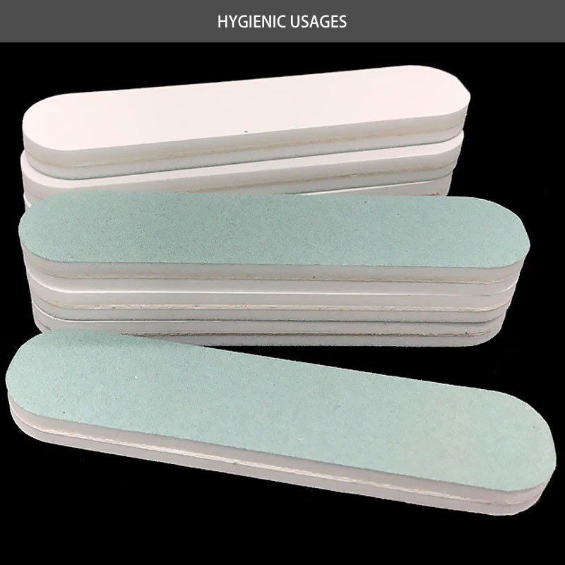 Nail Polisher File Double Sided Nail Polishing Buffer Green Straight