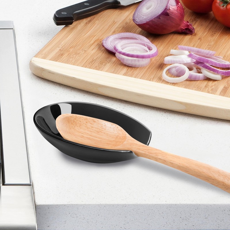 OGGI Spooner Ceramic Spoon Rest- Spoon Rest for Stove Top,