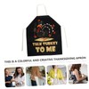 SHOWERORO 1pc Thanksgiving Theme Cooking Apron Apron for Bbq Grilling