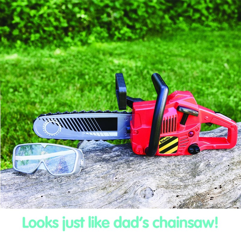 Kidoozie Just Imagine Power Chainsaw with Goggles for Outdoor Pretend