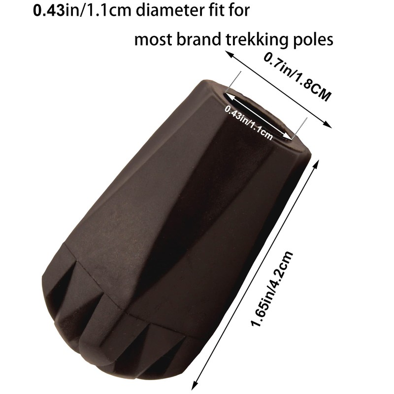 Trekking Poles Tips Set - Pack of 6 to 8