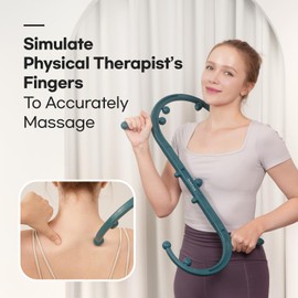 HubiCare Massage Stick, Massage Trigger Point Cane, Body Deep Tissue, Handheld Back, Neck, Shoulder, Leg and Feet, Muscle Release Tool Self Massage Hook Cane for Women & Men