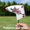 Golf Putter Cover Blade Putter Headcover Azalea Embroidery Golf Club