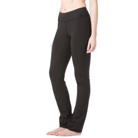 Fishers Finery Women's Ecofabric Straight Leg Yoga Pant with Back Pockets
