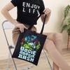 BWWKTOP Oogie And Villains Canvas Tote Bag Oogie &Evil Queen
