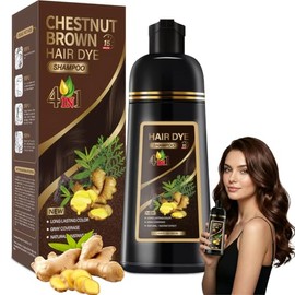 4 en 1 shampoo para canas,hair dye shampoo de Duración prolongada,shampoo tinte cubre canas,contiene Ingredientes Naturales,Suave y delicado,Para Homb