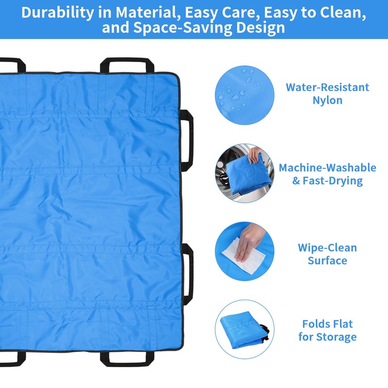 BREENHILL 2 Pack Positioning Bed Pad with Handles,Slide Sheets for