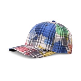 Djinns - Dirty Check - 6 Panel TrueFit Curved Visor Dad Cap Baseball Cap Hat Caps, multi-coloured