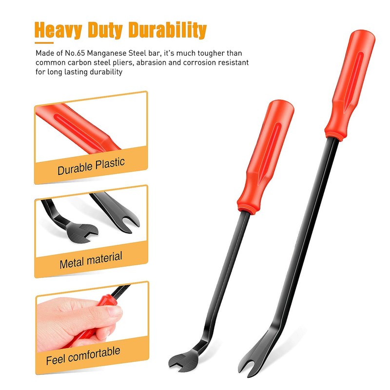 GOOACC 3 Pcs Clip Pliers Set & Fastener Remover -