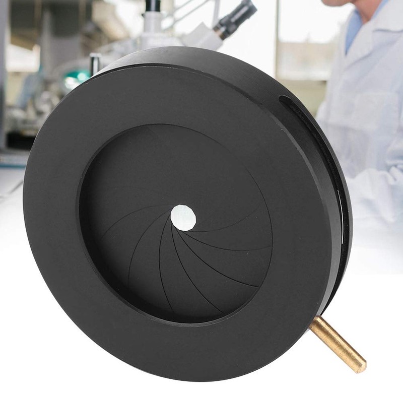 Garosa Adjustable Iris Aperture Diaphragm 1.5-25mm Microscope Iris Adapter Aperture