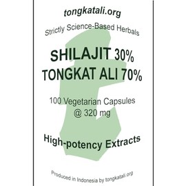 Shilajit Extract, 100 Vegetarian Capsules of 320 mg