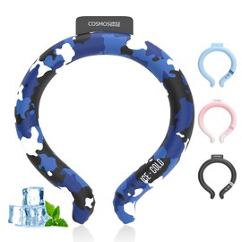 Cool Ring (2024 Summer Released & 18 Degrees Natural Freezing) Cool Neck Ring, Neck Cooler, Ice Neck Ring, 3 Layer Design, COSMOS Certified, Cool, Long Lasting, Ice Neckband, Luminous, Sweat Free, For