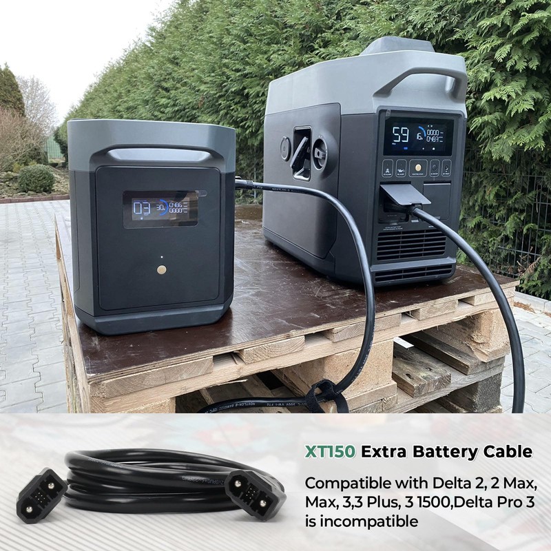 Aepiraza 2M XT150 Extra Battery Cable Compatible with EcoFlow Delta