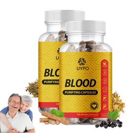 UYPO Blood Purifying Capsules, Gluten Free, GMO-Free, Vegan 450 mg (2PCS)