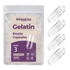 MéipaLien Empty Gelatin Capsules Size 3-100 Count Bovine Bone Gel