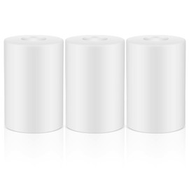 Teenyyou 3 Pcs White Frosted Glass Shade Replacements for Pendant Light Fixtures Glass Lamp Shade Cover, 1-5/8 Inch Fitter, 4"w x 6"h, Replacement Lamp Globe for Chandelier Wall Light Sconce