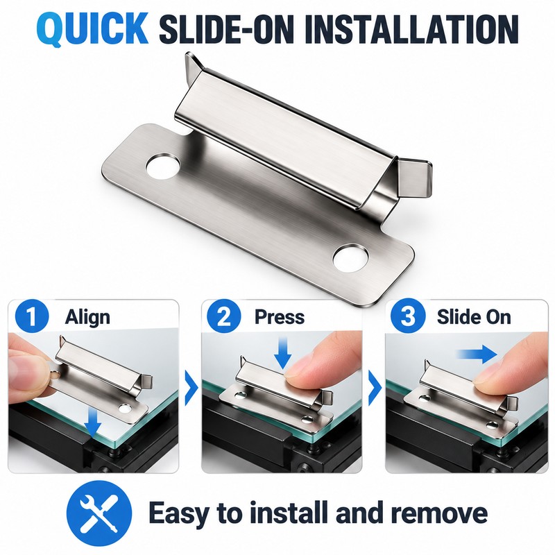 3D Printer Glass Bed Clips for Ender 3 and CR-10
