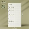 SWTYExt 3 Packs A6 Refill Paper Squared 180 Sheets 6