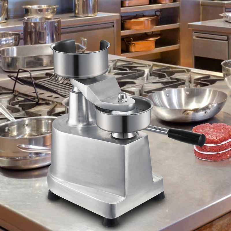 VEVOR Commercial Burger Patty Maker, 100mm/4inch Hamburger Beef Patty Maker,