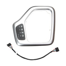 Upgrade Transmission Shifter Bezel with Harness Fit for 2014-2018 Jeep Cherokee Replace 5YD27XSAAA 68413957AA 601-402, Silver