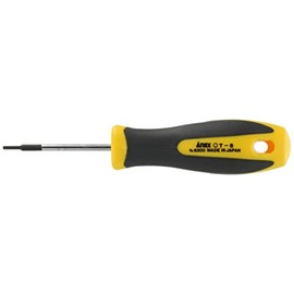ANEX Hex Robe Screwdriver T6 x 50 with Hole, No. 6300 [Bulk Purchase] 12 Pieces