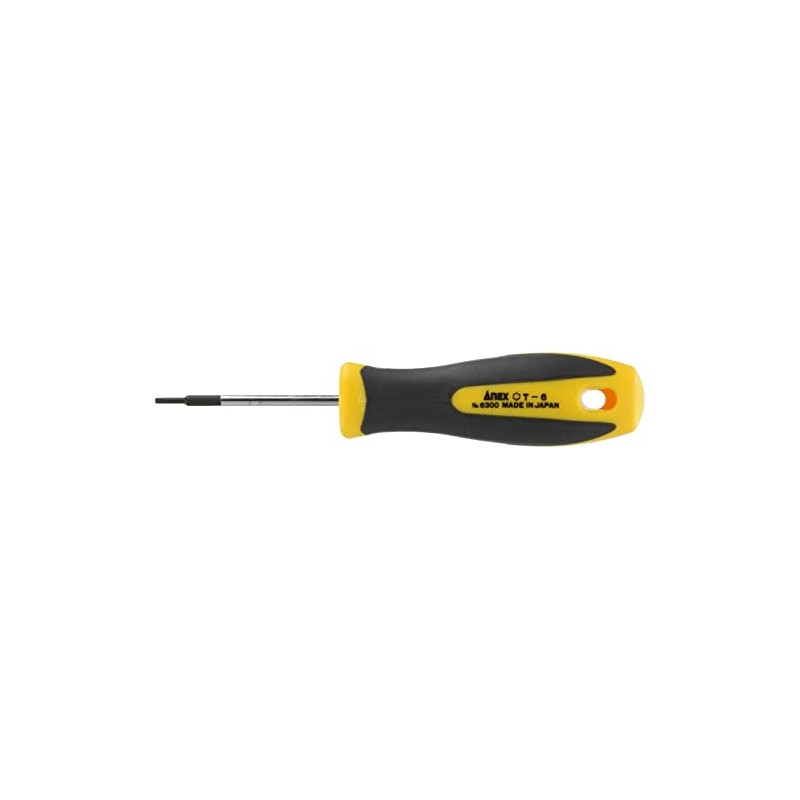 ANEX Hex Robe Screwdriver T6 x 50 with Hole, No.
