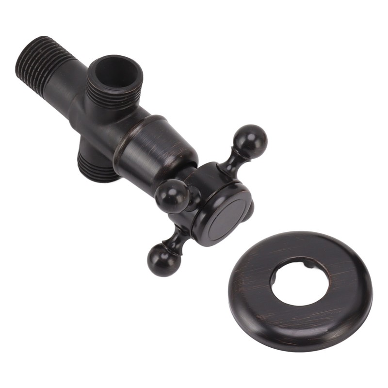 Angle Stop Valve Retro Copper Cross Handle Water Stop Valve