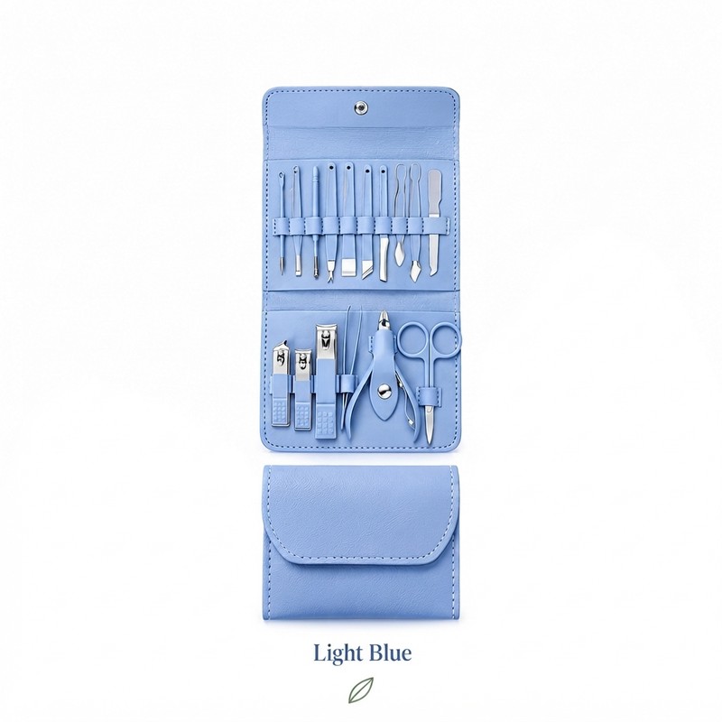 16-Piece Manicure Set with Travel Case, Professional Nail Clippers and