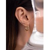 SINGULARU - Bubbles Hoop Earrings Brass with 18K Gold Plated