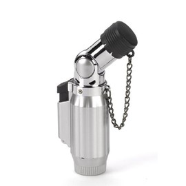 Intimidator Vertigo Quad Torch Lighter - Brushed Chrome & Chrome