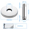 Straight Shower Arm with Flange, Ceiling Mount 3 Inches Rain