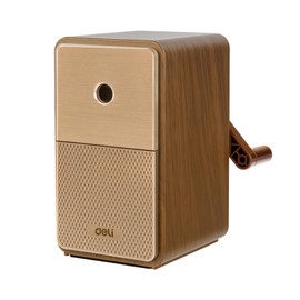 Deli Manual Pencil Sharpener - Hand Crank Adjustable Sharpener with Safety Blade for Colored Pencils, Durable Classroom & Office Essential for Students, Home Study and Professional Use