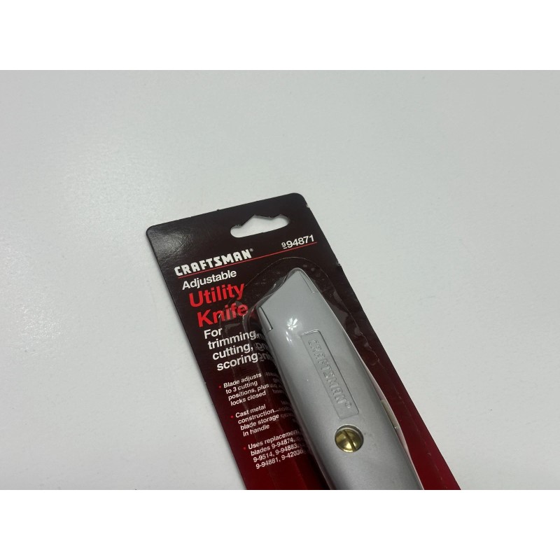 Craftsman NOS Craftsman Tools 94871 Utility Box Cutter Know, Steel