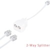 Long Telephone Extension Cord 10 FT, White, Phone Cable Line