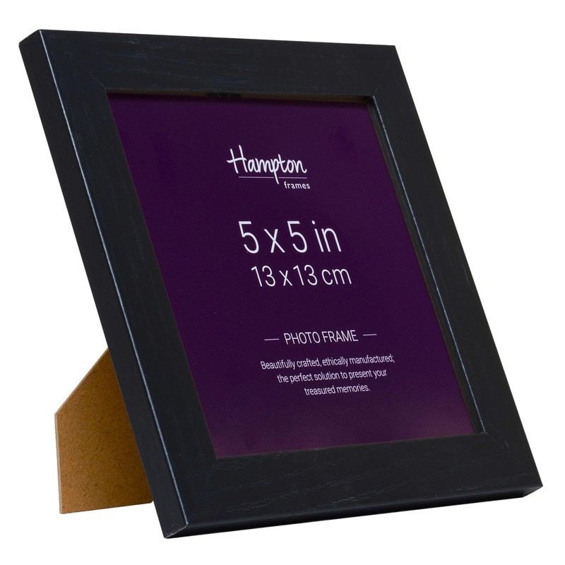 Hampton Frames OXFORD 5x5 (13x13cm) Pack of 1 Black Picture