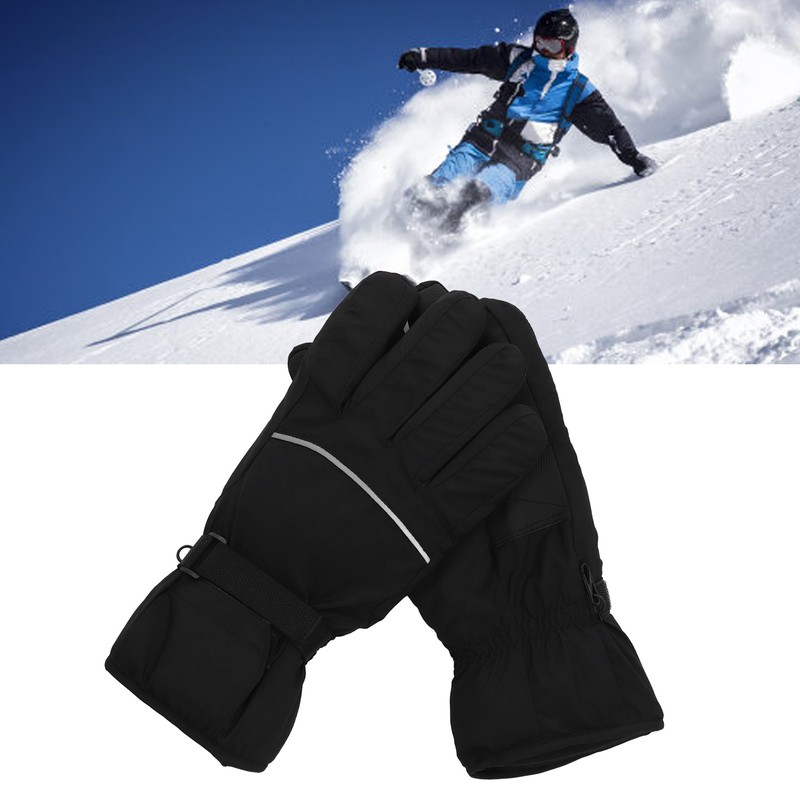 Electric Heated Gloves Touch Screen Waterproof Breathable Adjustable Warm Thermal