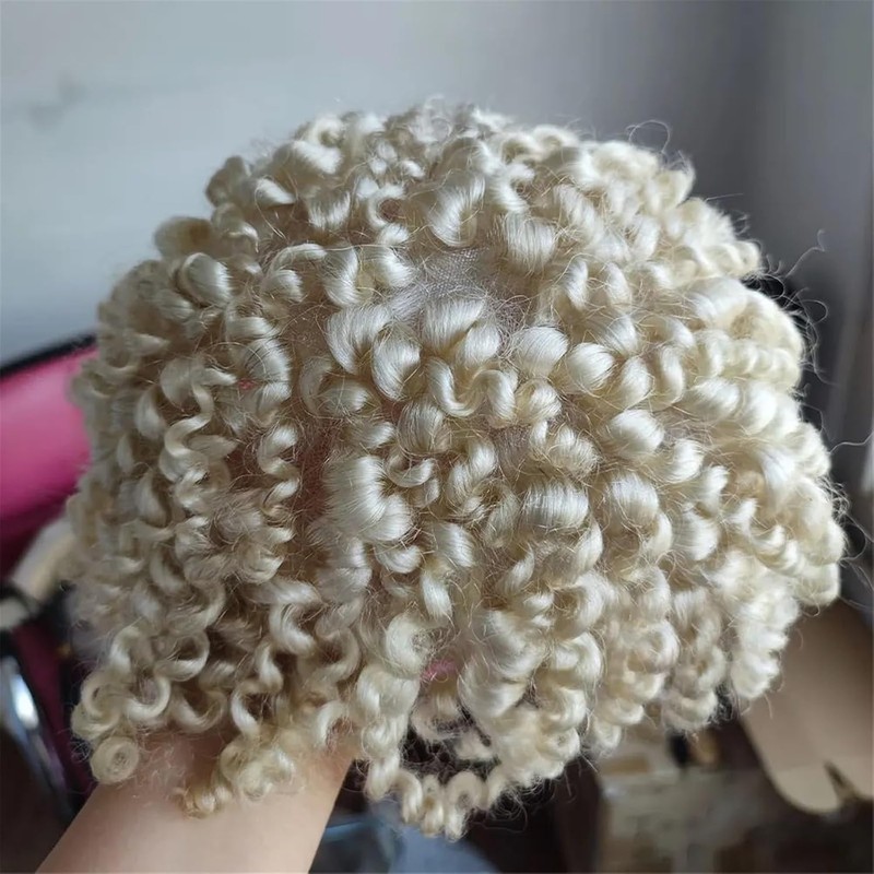 Postizos Reemplazo de cabello humano real tupé encaje completo for