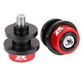 YIEBA M8 Motorcycle Swingarm Sliders, Rear Stand Swingarm Spool Sliders Compatible with GSXR 125 250 300 600 750 1000 1100 (Red)