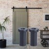 Sliding Barn Door Spacers, Matte Black Spacer, Pack of 2