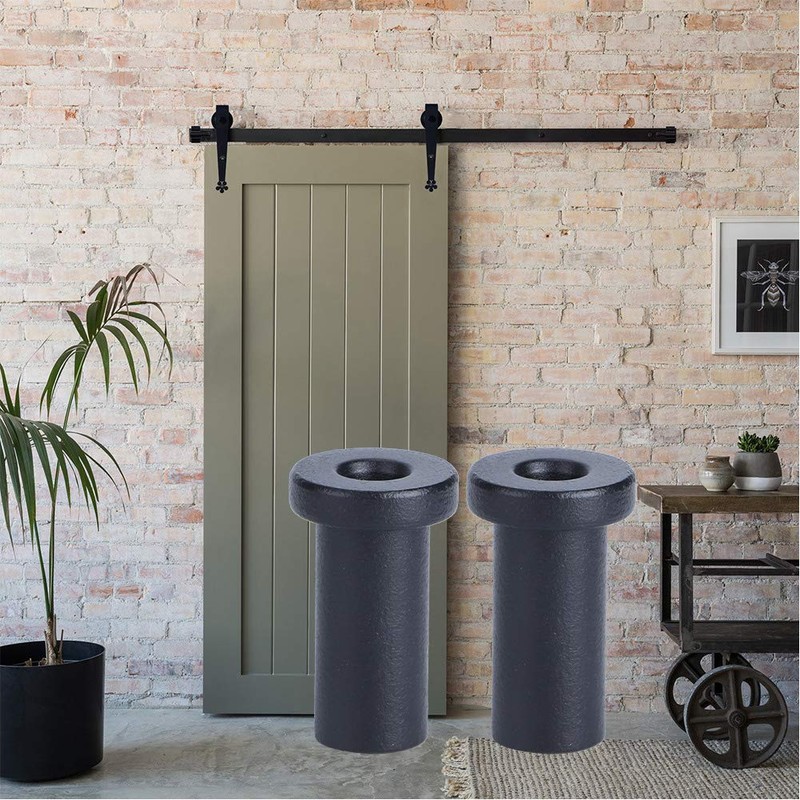Sliding Barn Door Spacers, Matte Black Spacer, Pack of 2
