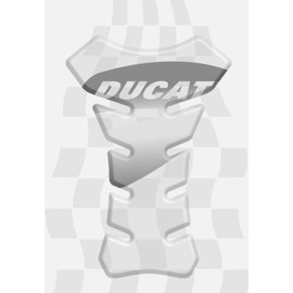 MOTORCYCLE TANK PROTECTOR PAD MADE IN ITALY (Clear) COMPATIBLE WITH DUCATI