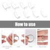 Pack of 24 Ring Reducers Invisible Ring Size Adjuster Invisible