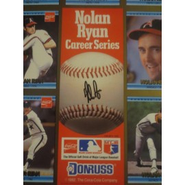 Coca-Cola Uncut Sheet of 26 Nolan Ryan Career Series Baseball Cards Donruss