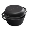 Chef Power 2-in-1 Cast Iron Dutch Oven with Skillet Lid,